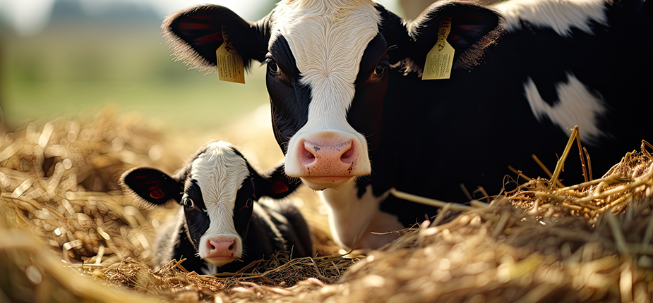 Dairy cows lit by efficient LED lighting bought through the Buy Michigan rebate program